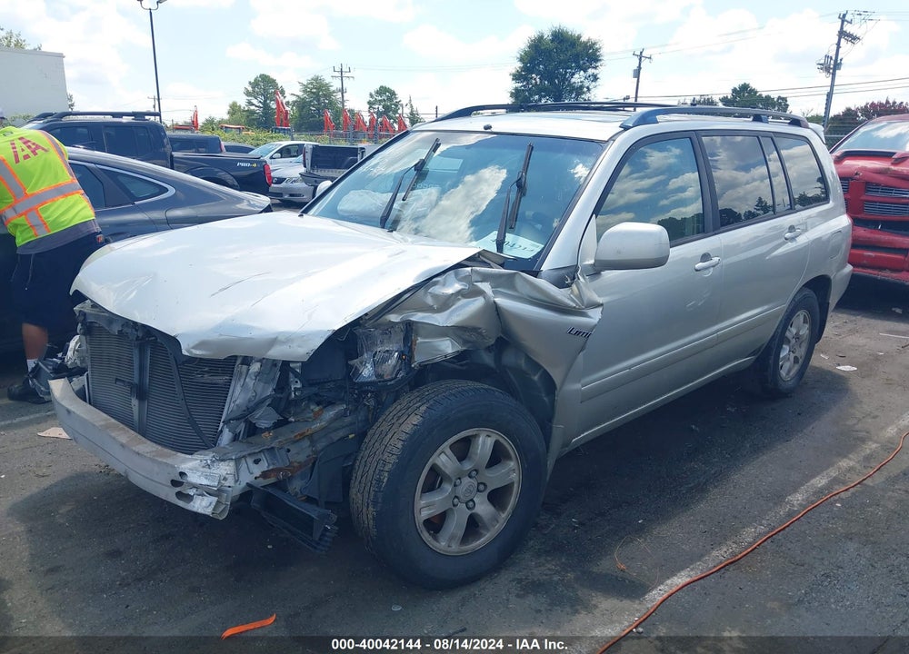 2003 TOYOTA HIGHLANDER LIMITED V6 VIN: JTEGF21A030099371