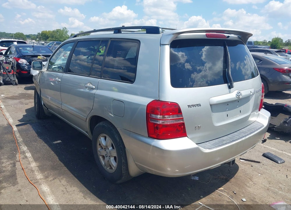 2003 TOYOTA HIGHLANDER LIMITED V6 VIN: JTEGF21A030099371