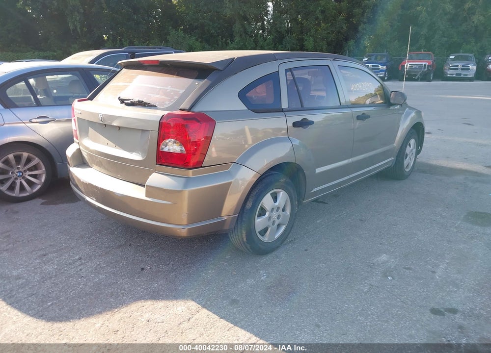 2007 DODGE CALIBER VIN: 1B3HB28B17D139136