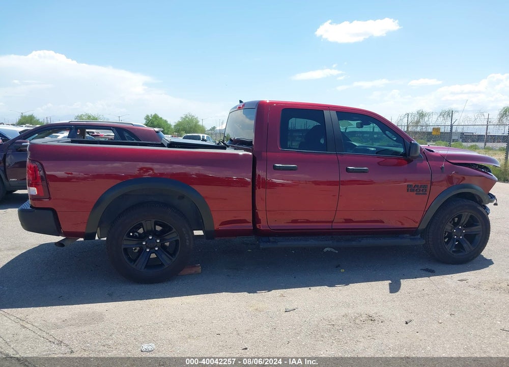 2021 RAM 1500 CLASSIC WARLOCK QUAD CAB 4X4 6'4 BOX VIN: 1C6RR7GG5MS566908