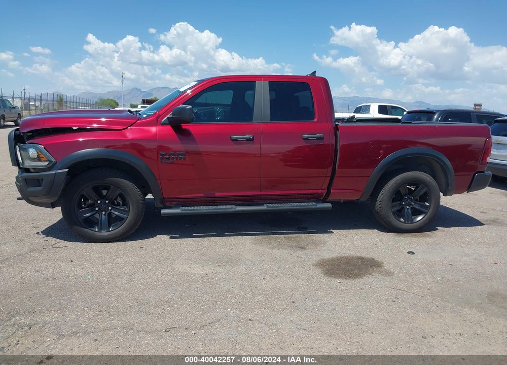 2021 RAM 1500 CLASSIC WARLOCK QUAD CAB 4X4 6'4 BOX VIN: 1C6RR7GG5MS566908
