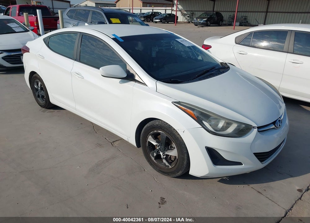 2014 HYUNDAI ELANTRA SE VIN: 5NPDH4AE9EH508070
