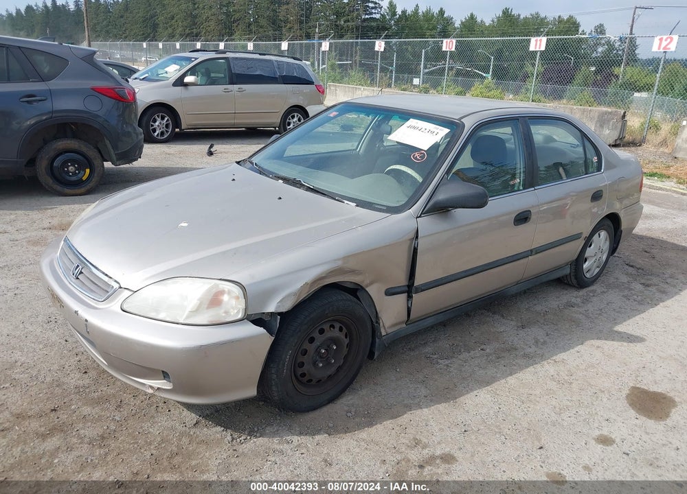 2000 HONDA CIVIC LX VIN: 1HGEJ6671YL049892