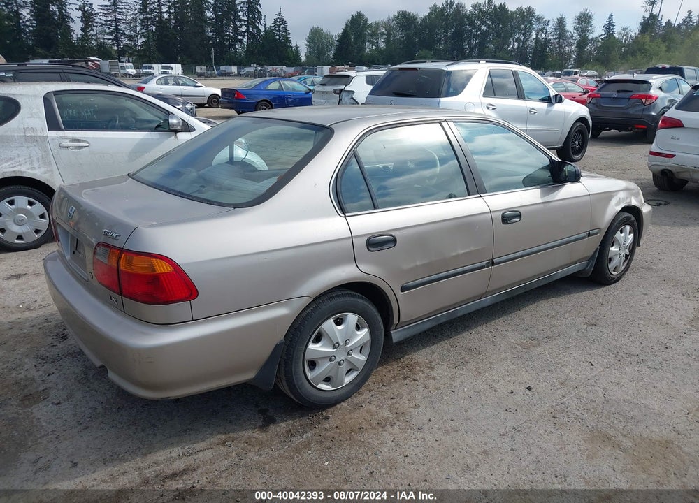 2000 HONDA CIVIC LX VIN: 1HGEJ6671YL049892