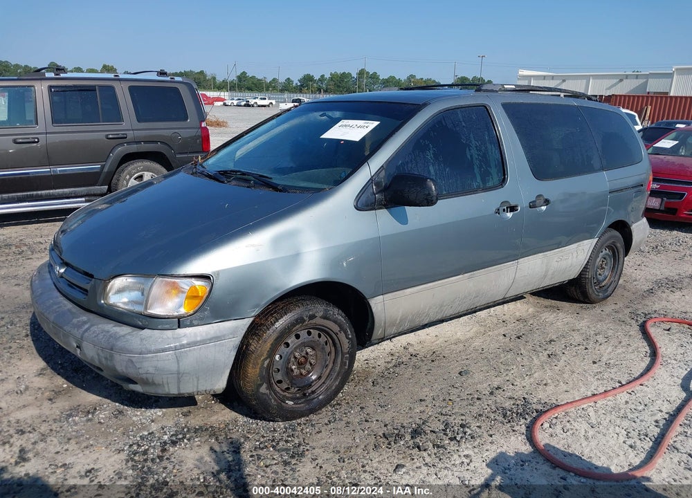 2000 TOYOTA SIENNA LE VIN: 4T3ZF13CXYU291177