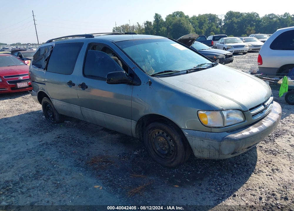 2000 TOYOTA SIENNA LE VIN: 4T3ZF13CXYU291177