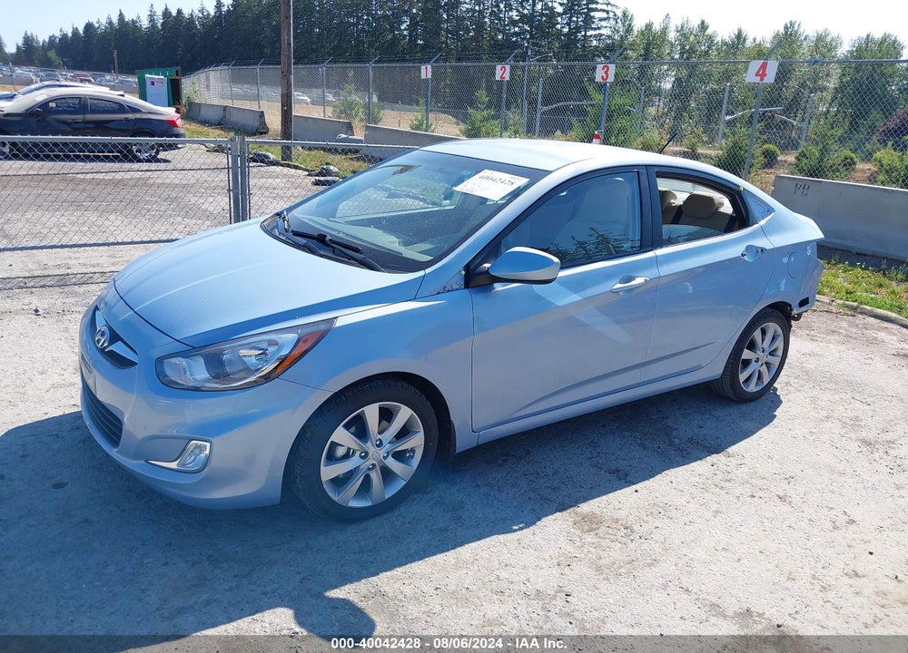 2013 HYUNDAI ACCENT GLS VIN: KMHCU4AE1DU442962