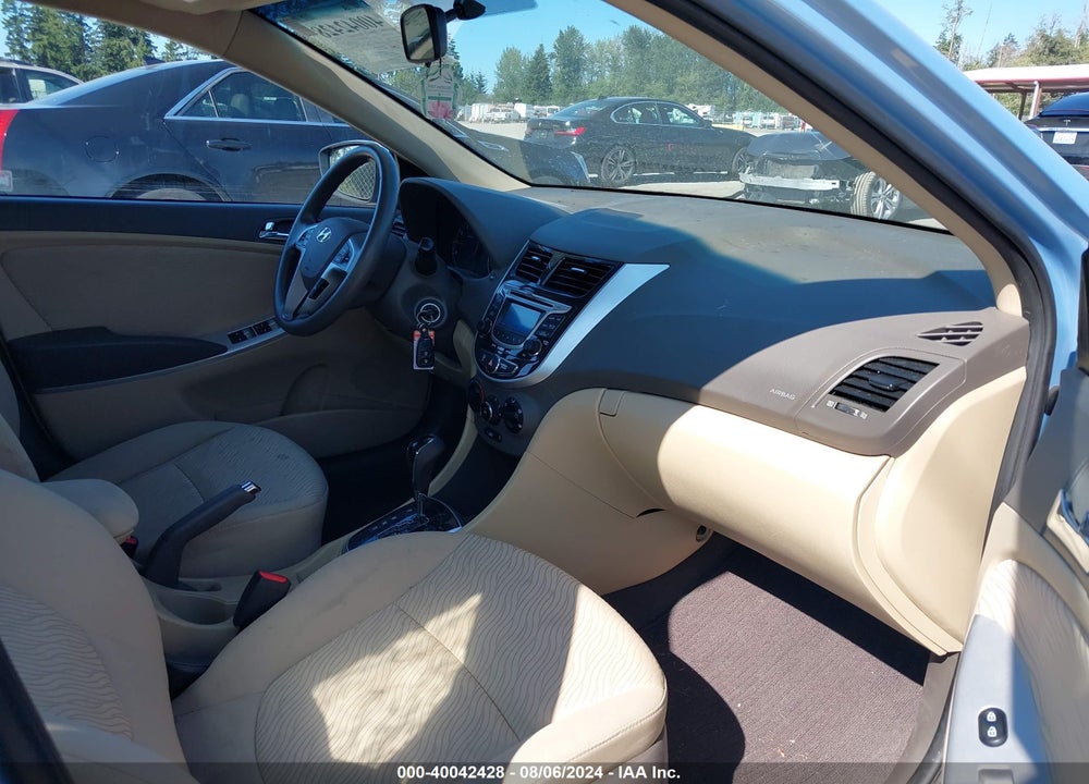 2013 HYUNDAI ACCENT GLS VIN: KMHCU4AE1DU442962