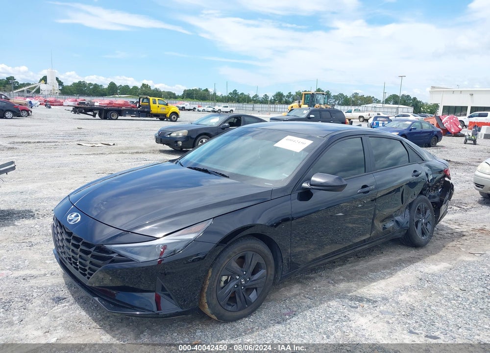 2022 HYUNDAI ELANTRA HYBRID BLUE VIN: KMHLM4AJ5NU018280