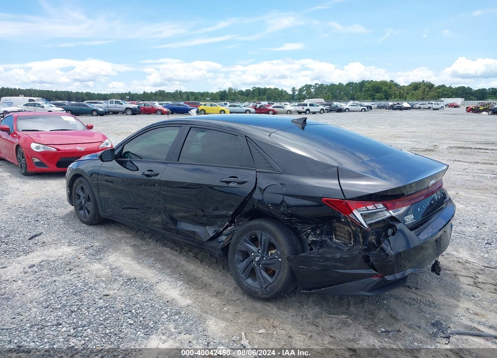 2022 HYUNDAI ELANTRA HYBRID BLUE VIN: KMHLM4AJ5NU018280