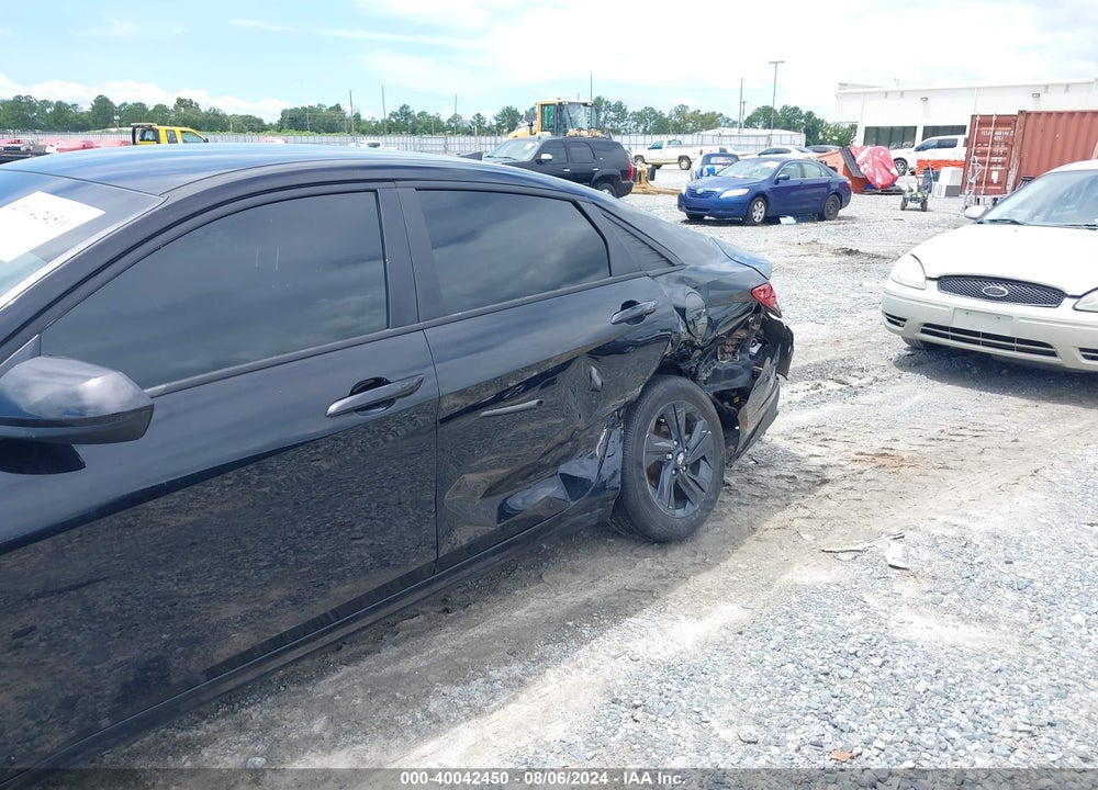 2022 HYUNDAI ELANTRA HYBRID BLUE VIN: KMHLM4AJ5NU018280