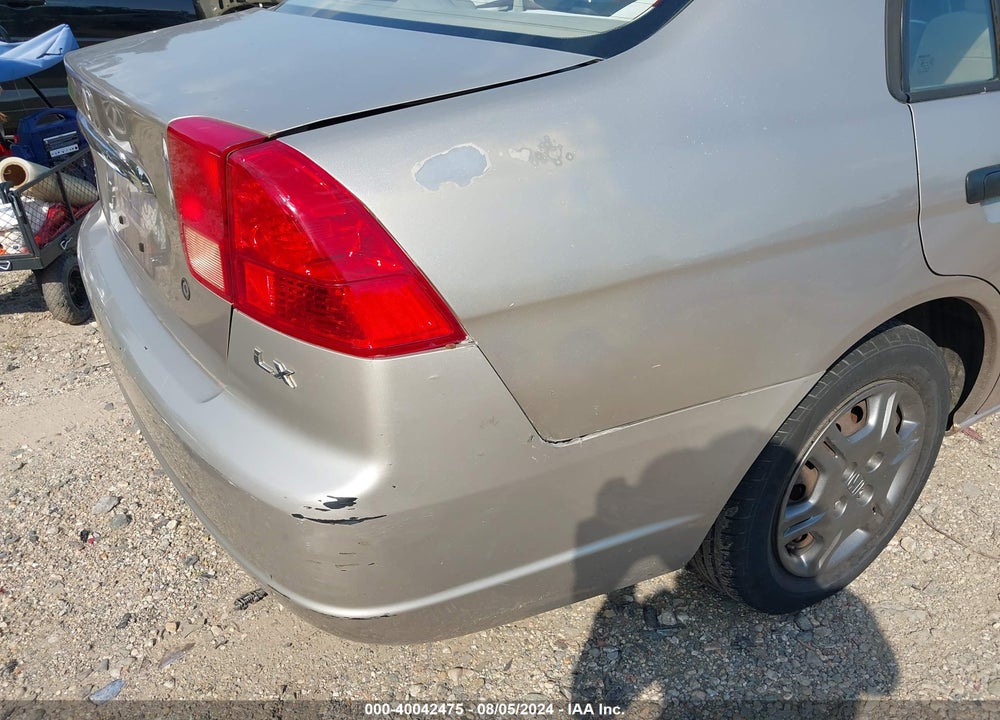 2001 HONDA CIVIC LX VIN: 2HGES16511H536124