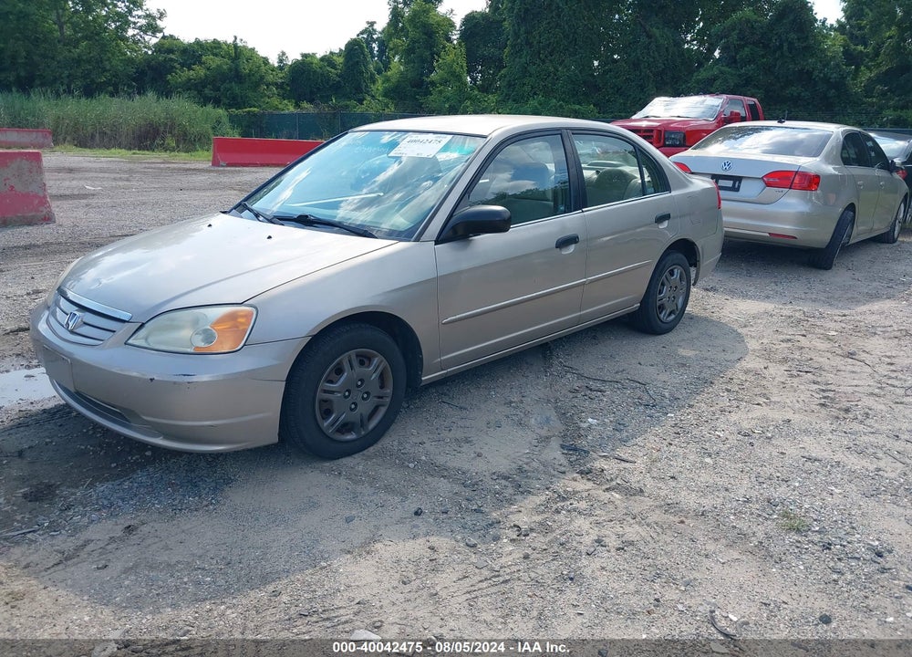 2001 HONDA CIVIC LX VIN: 2HGES16511H536124