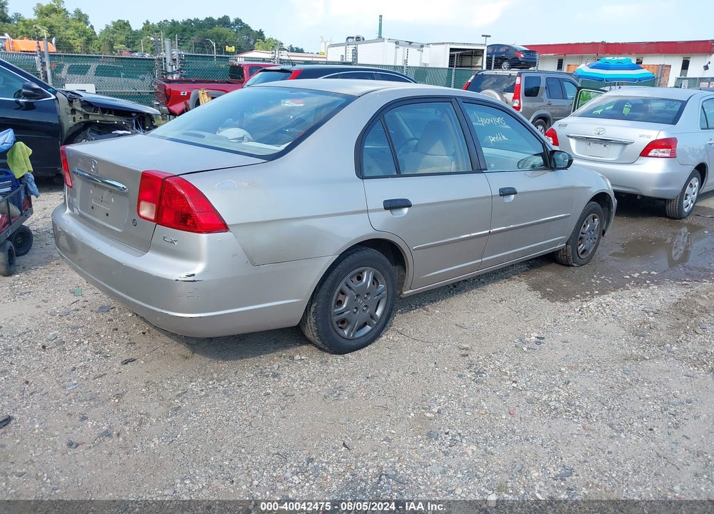2001 HONDA CIVIC LX VIN: 2HGES16511H536124