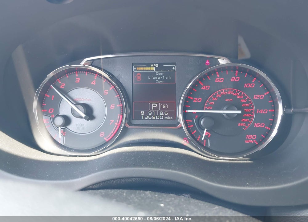 2015 SUBARU WRX PREMIUM VIN: JF1VA1D65F8816743