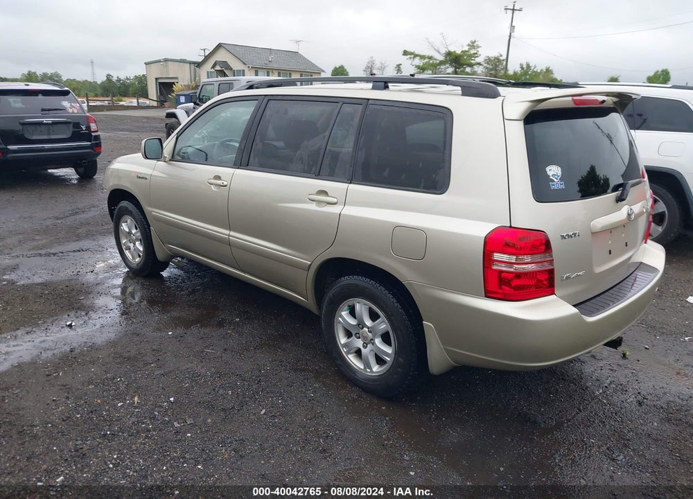 2002 TOYOTA HIGHLANDER LIMITED V6 VIN: JTEHF21A120090682