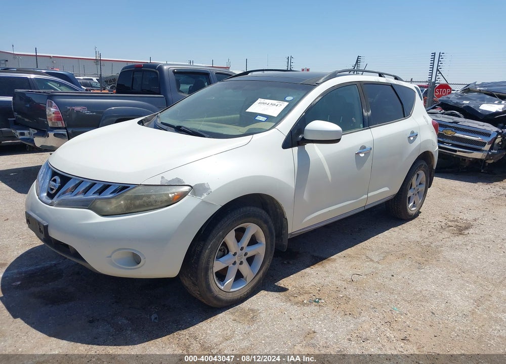 2009 NISSAN MURANO SL VIN: JN8AZ18U19W017976