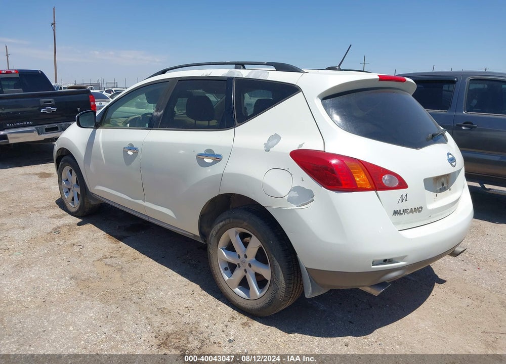 2009 NISSAN MURANO SL VIN: JN8AZ18U19W017976
