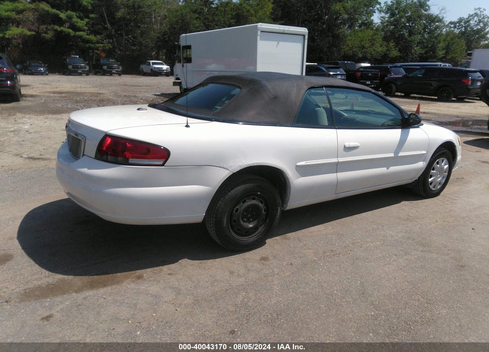 2006 CHRYSLER SEBRING VIN: 1C3EL45X96N111253