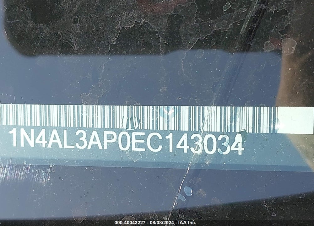 2014 NISSAN ALTIMA 2.5 VIN: 1N4AL3AP0EC143034