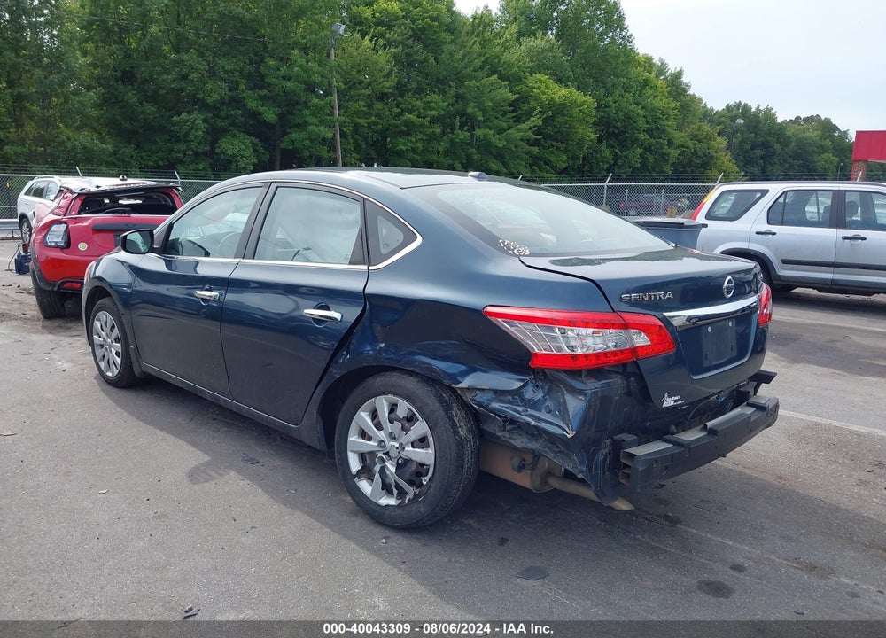 2015 NISSAN SENTRA SV VIN: 3N1AB7AP6FL674736