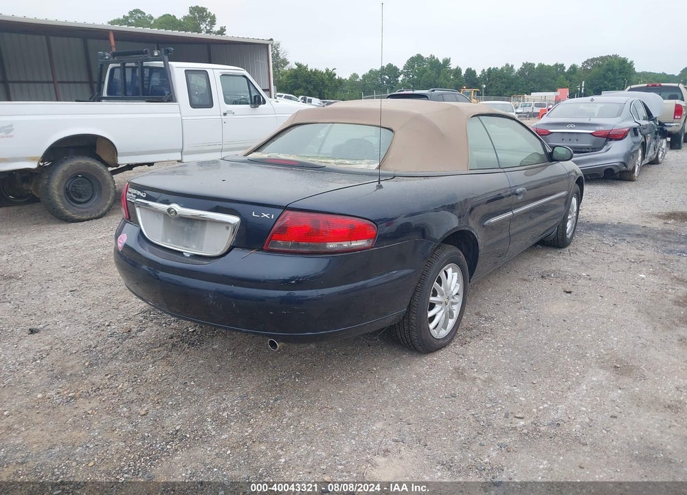 2002 CHRYSLER SEBRING LXI VIN: 1C3EL55R92N296874