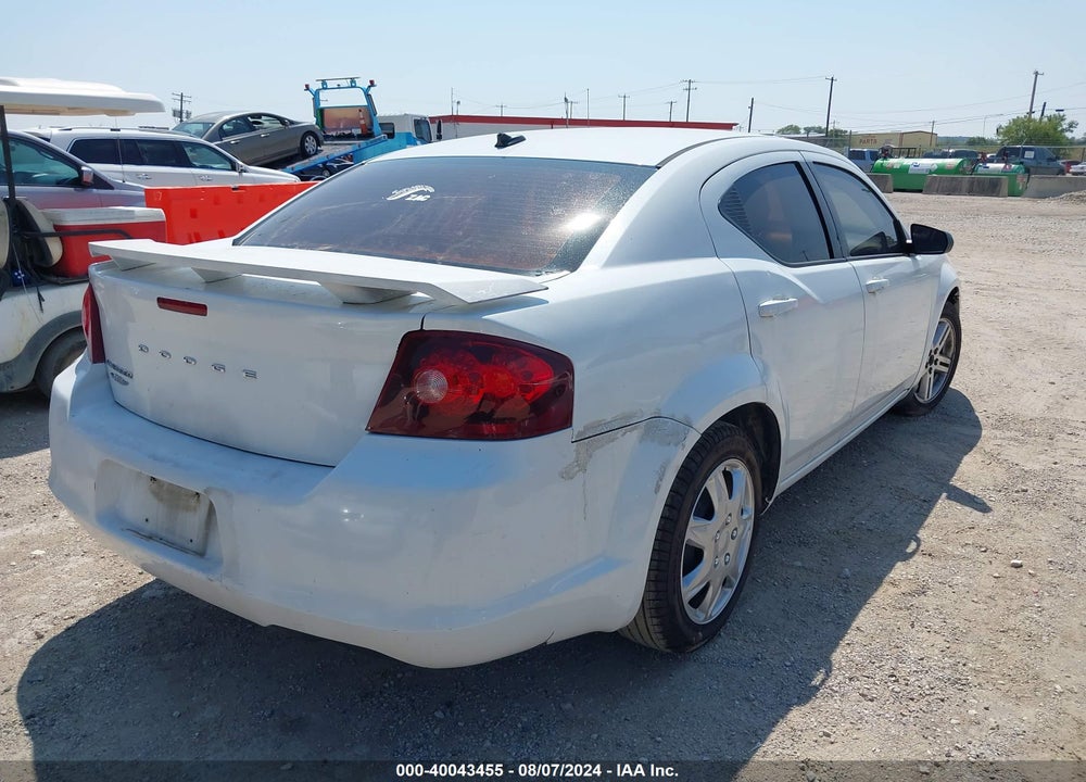2014 DODGE AVENGER SE VIN: 1C3CDZAB9EN126040