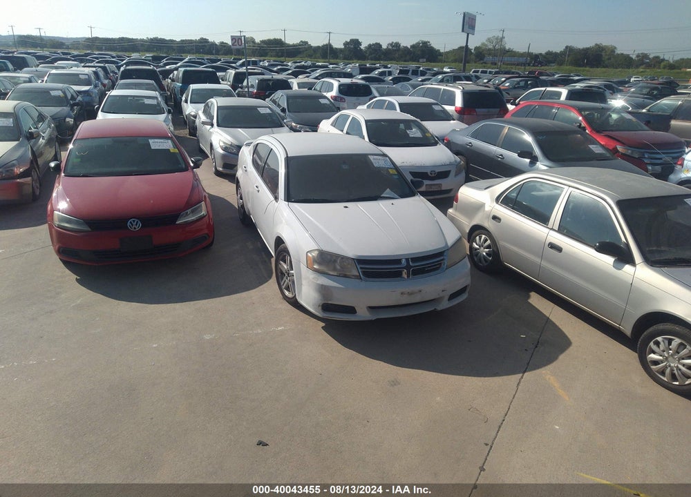 2014 DODGE AVENGER SE VIN: 1C3CDZAB9EN126040