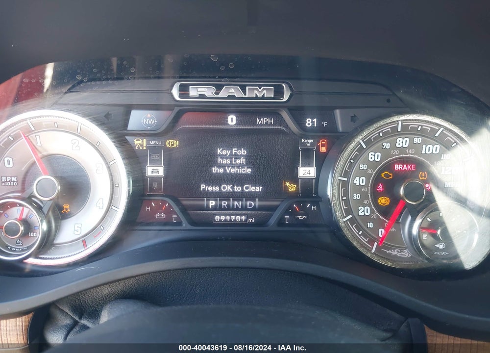 2021 RAM 1500 LIMITED LONGHORN 4X4 5'7 BOX VIN: 1C6SRFKM9MN596615