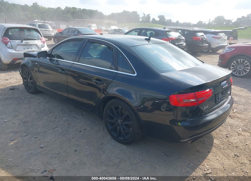 2013 AUDI A4 2.0T PREMIUM VIN: WAUFFAFL1DN027293