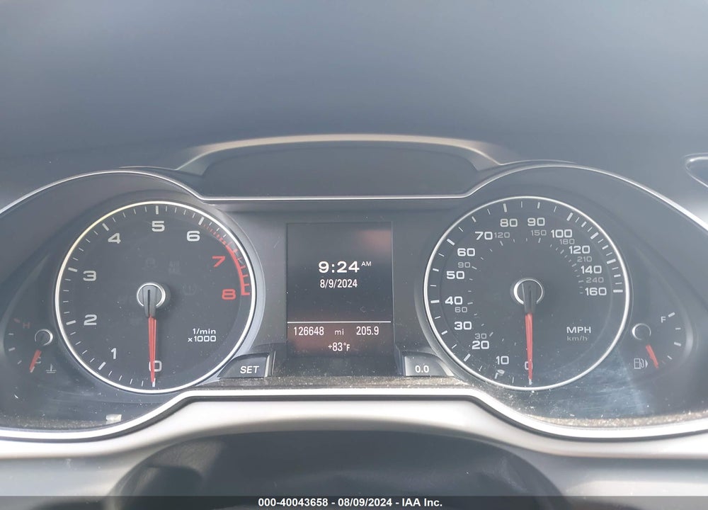 2013 AUDI A4 2.0T PREMIUM VIN: WAUFFAFL1DN027293