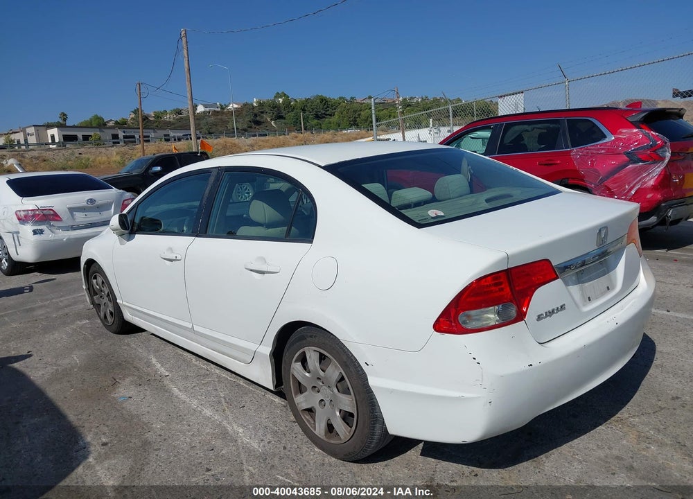 2009 HONDA CIVIC VIN: 2HGFA165X9H342095