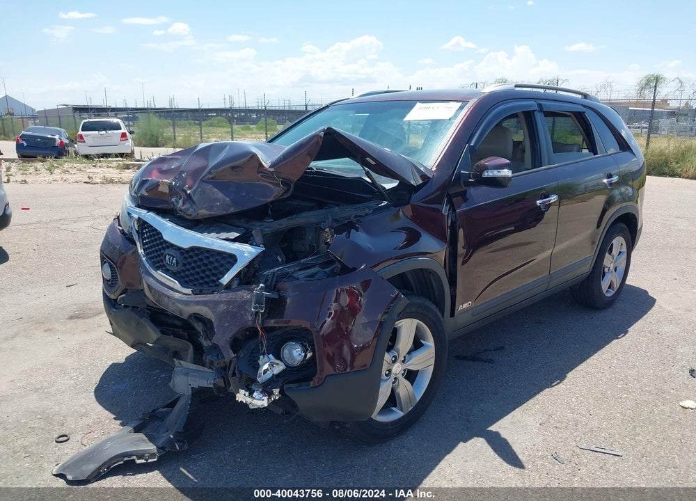 2013 KIA SORENTO EX VIN: 5XYKUCA62DG387216