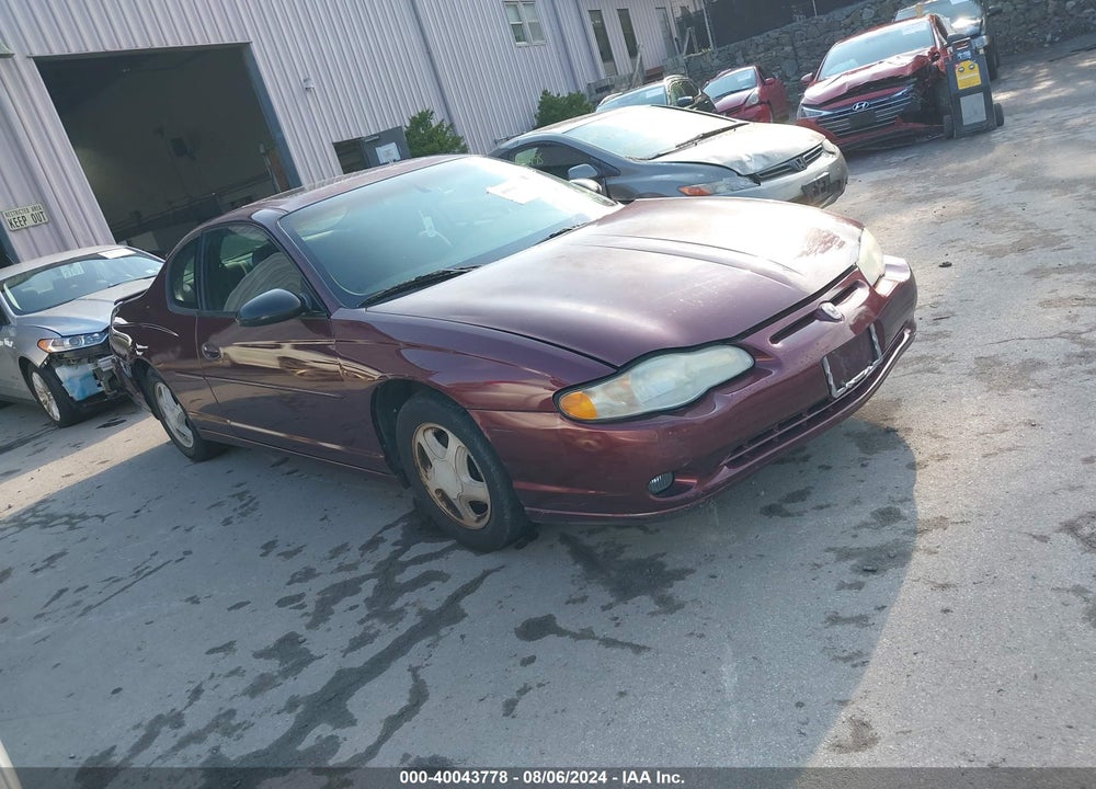 2003 CHEVROLET MONTE CARLO SS VIN: 2G1WX12K339126897