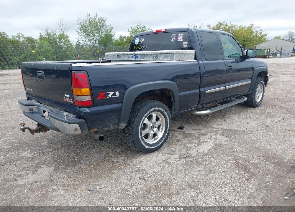 2007 GMC SIERRA 1500 CLASSIC SLE1 VIN: 1GTEK19Z97Z105293