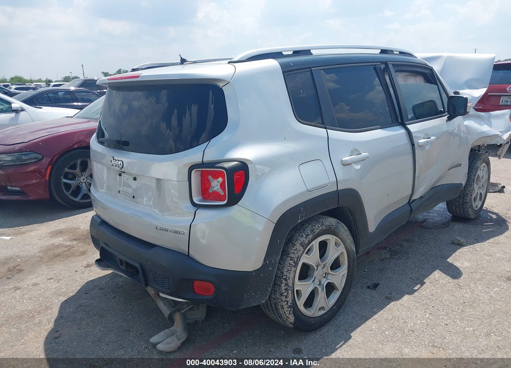 2015 JEEP RENEGADE LIMITED VIN: ZACCJBDT3FPC49521