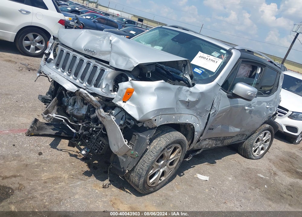 2015 JEEP RENEGADE LIMITED VIN: ZACCJBDT3FPC49521