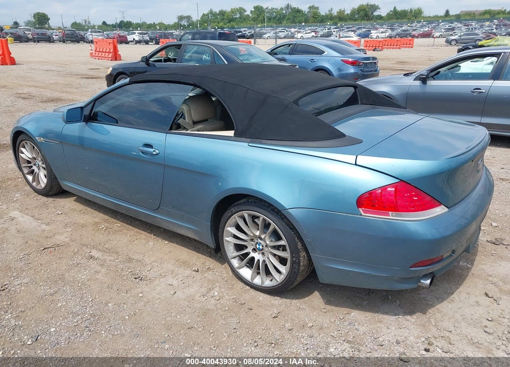 2004 BMW 645CI VIN: WBAEK734X4B321803