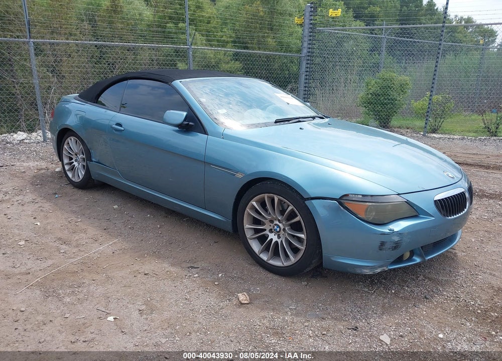 2004 BMW 645CI VIN: WBAEK734X4B321803
