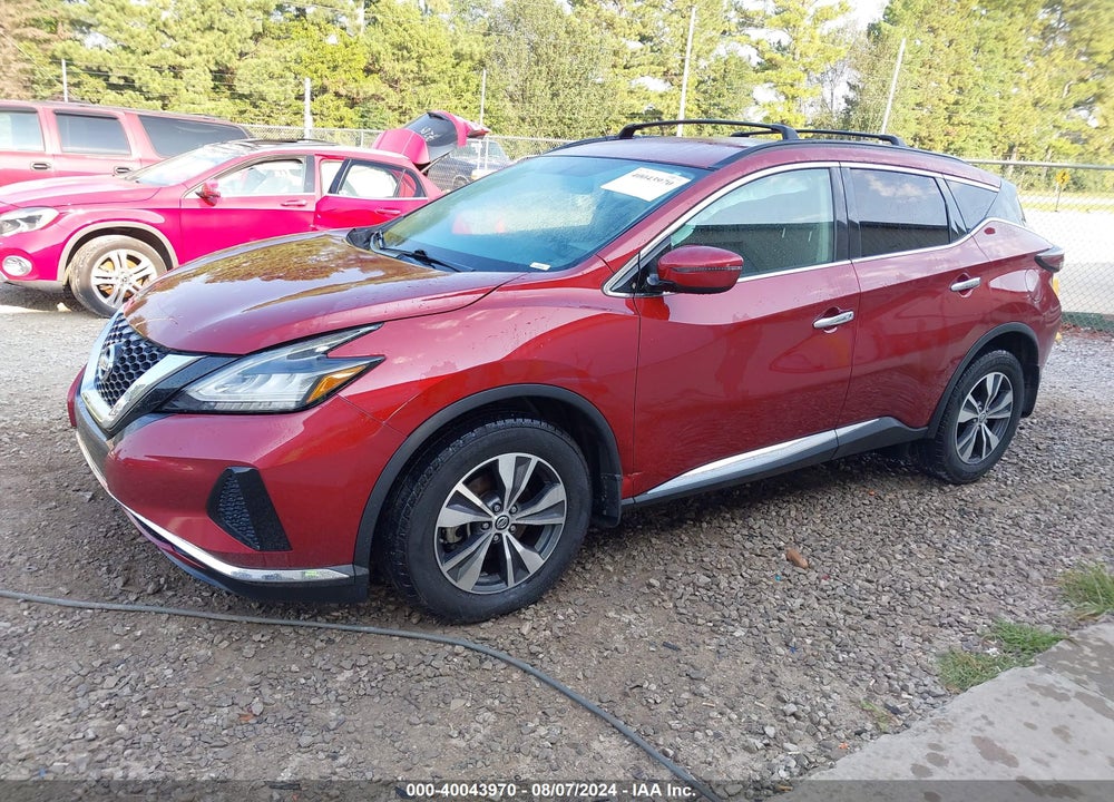 2019 NISSAN MURANO SV VIN: 5N1AZ2MJ6KN130987