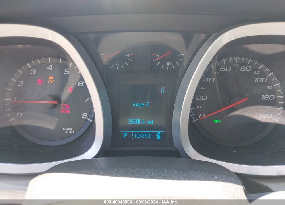 2011 CHEVROLET EQUINOX 2LT VIN: 2GNALPEC9B1171285