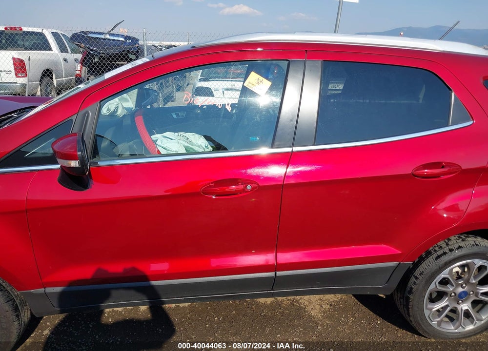 2019 FORD ECOSPORT TITANIUM VIN: MAJ6S3KLXKC290638