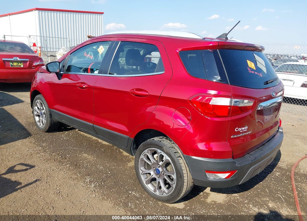 2019 FORD ECOSPORT TITANIUM VIN: MAJ6S3KLXKC290638