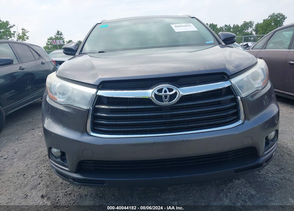 2016 TOYOTA HIGHLANDER XLE V6 VIN: 5TDJKRFH0GS244822
