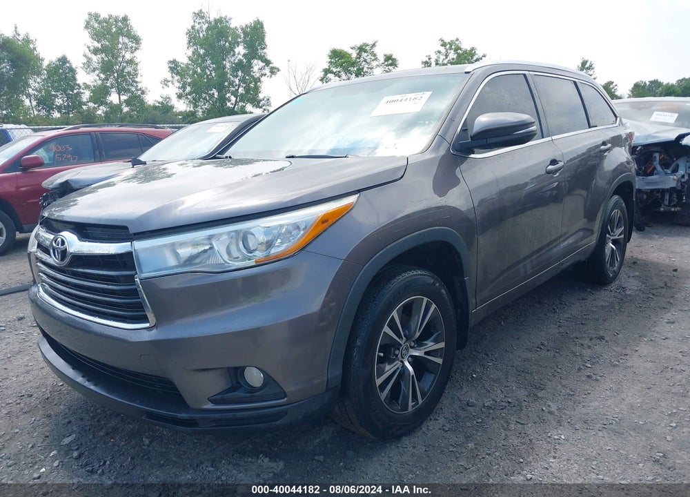 2016 TOYOTA HIGHLANDER XLE V6 VIN: 5TDJKRFH0GS244822