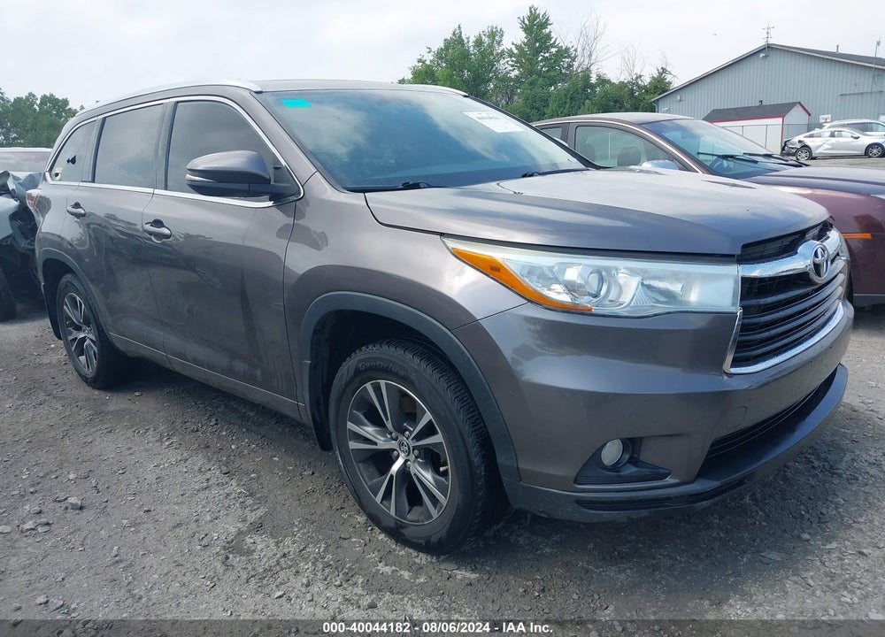 2016 TOYOTA HIGHLANDER XLE V6 VIN: 5TDJKRFH0GS244822