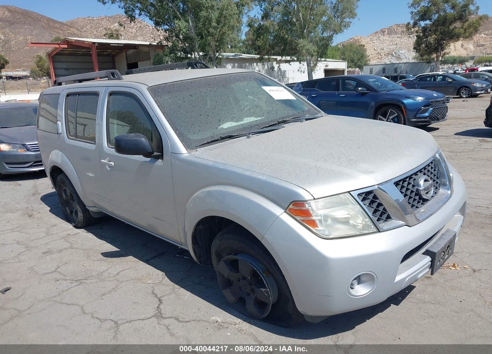 2008 NISSAN PATHFINDER S VIN: 5N1AR18U98C619998