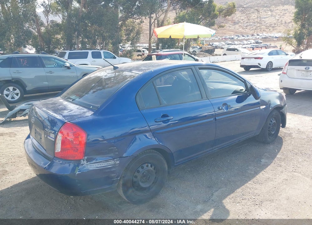 2007 HYUNDAI ACCENT GLS VIN: KMHCN46C77U135241