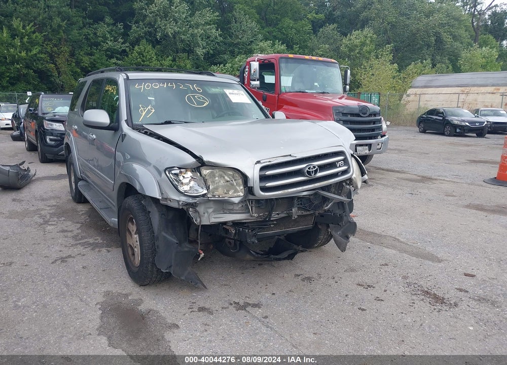 2001 TOYOTA SEQUOIA LIMITED V8 VIN: 5TDBT48A41S009657