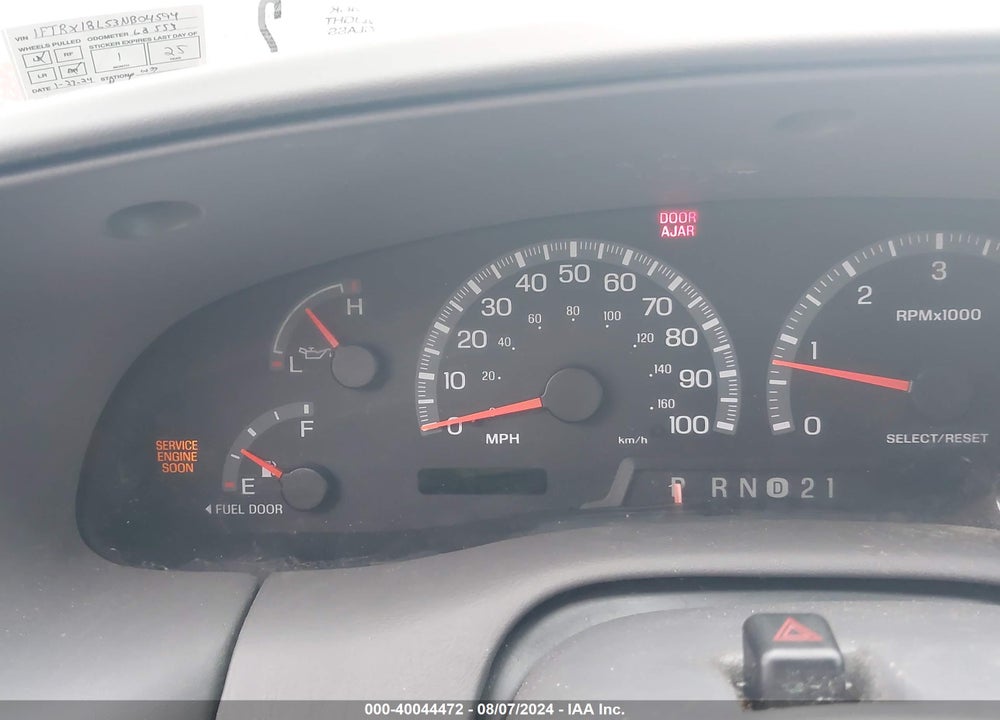2003 FORD F-150 LARIAT/XL/XLT VIN: 1FTRX18L53NB04594